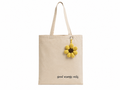 Bloom Crochet Flower Bag Charm – Sunny Yellow Handmade Accessory